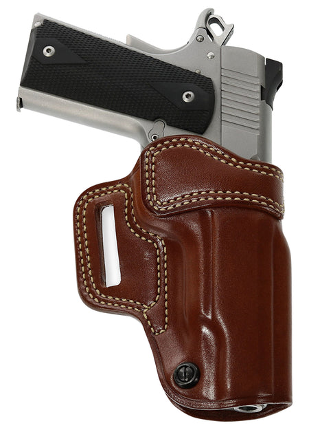 Galco AV266 Avenger OWB Tan Leather Belt Slide Holster Fits 4-4.25" 1911