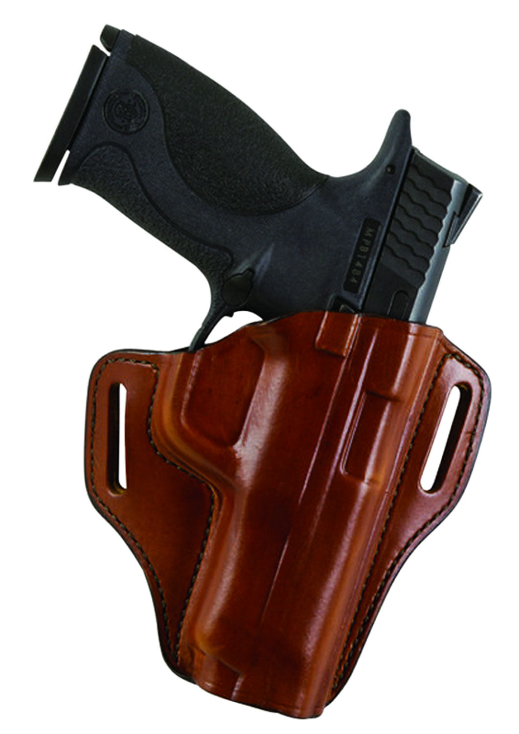Bianchi 25017 57 Remedy OWB Holster Size 10 Tan Leather Belt Slide Fits Colt 1911 Government Left Hand