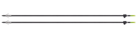 CenterPoint Typhon Bowfishing Arrows 2-Pack Fiberglass with Carp Point