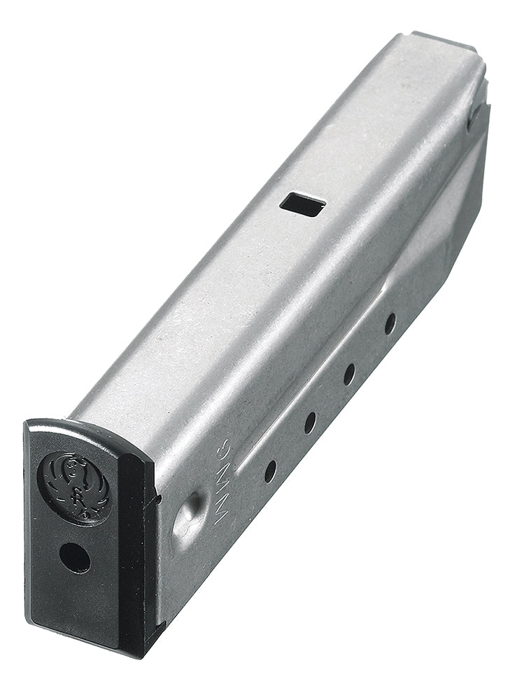 Ruger 90233 P-Series 15rd 9mm Luger Stainless Magazine for P89/P93/P94/P95/PC Carbine