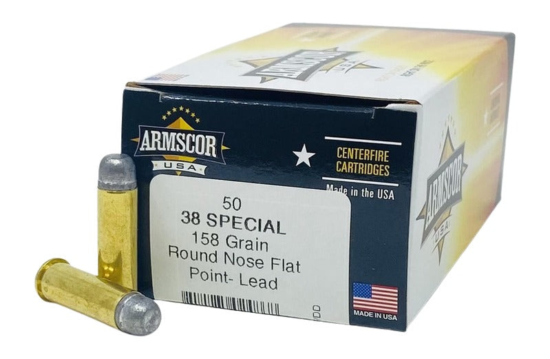 Armscor FAC385N USA Competition Lead Round Nose Flat Point  158 Grain .38 Special
