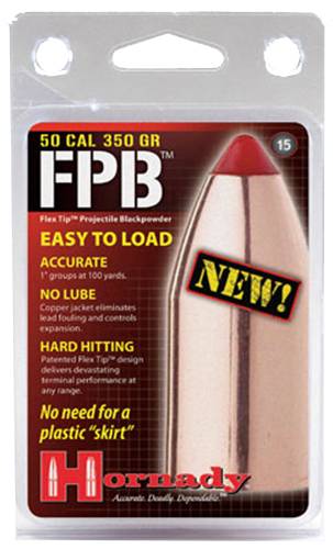 Hornady FPB 50 Black Powder 300 Grain Muzzleloader Projectiles 15 Pack