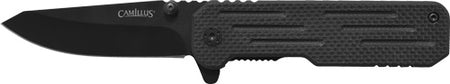 Camillus Choff Drop Point Folding Knife 2.75" SS Blade Black Nylon Handle