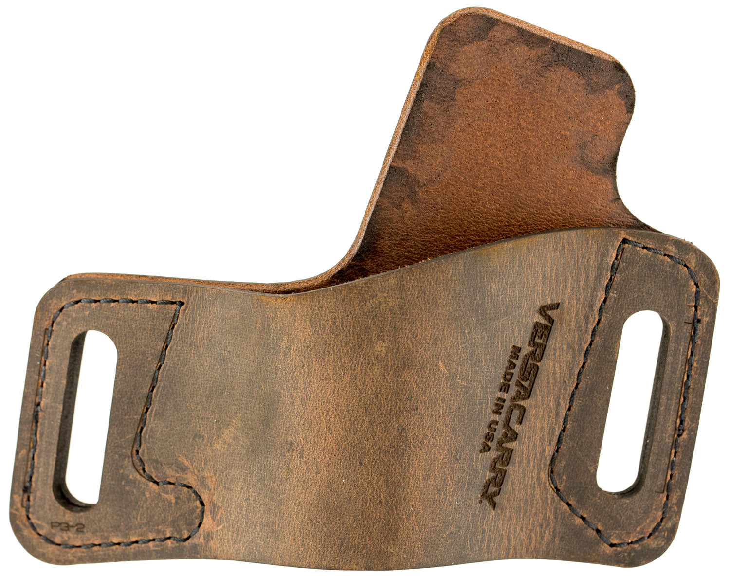 Versacarry Protector S1 OWB Distressed Brown Leather Holster Fits Large Semi-Auto Right Hand