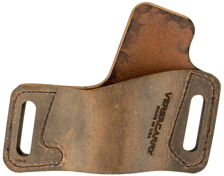 Versacarry Protector S1 OWB Distressed Brown Leather Holster Fits Large Semi-Auto Right Hand