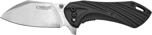 Camillus Chunk Folding Cleaver Knife 7.25" OAL Stainless and Black