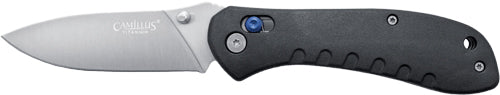 Camillus Rovax Folding Knife 3.25" SS Blade Black Nylon Handle
