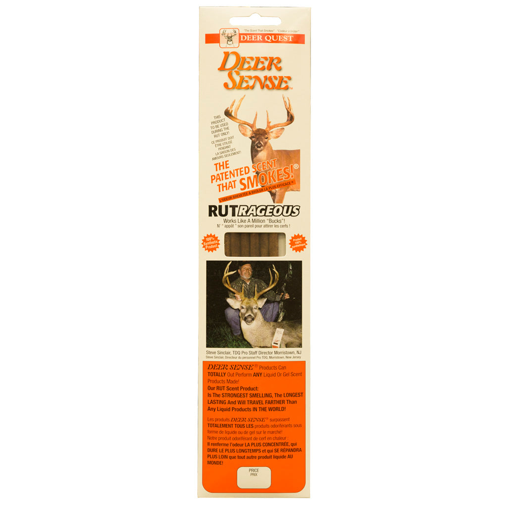 Deer Quest Deer Sense Rutrageous Scent Smoke Sticks 6 pk.