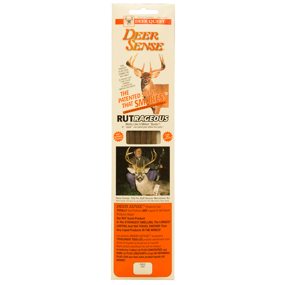 Deer Quest Deer Sense Rutrageous Scent Smoke Sticks 6 pk.
