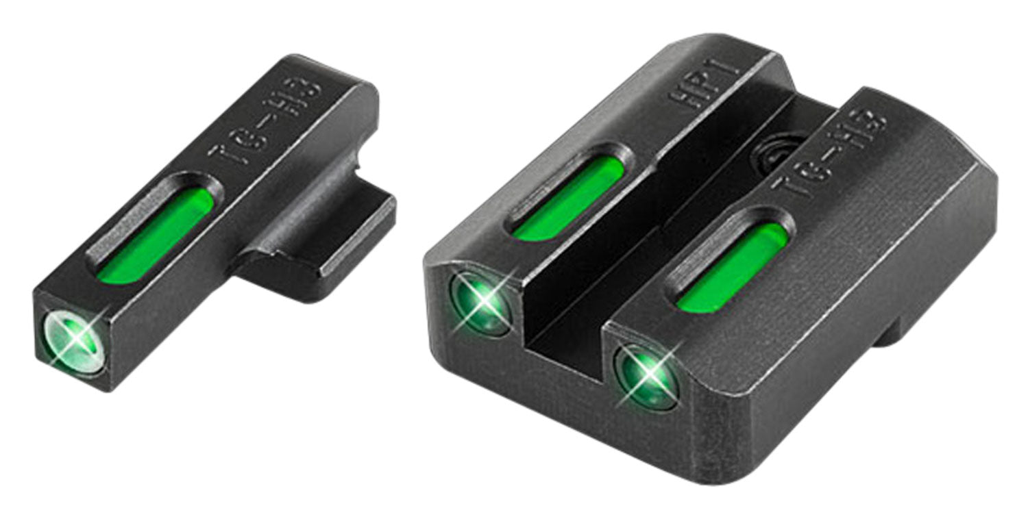 TruGlo TG13HP1A TFX Tritium & Fiber Optic Sight Set - Green/White Outline Front & Rear