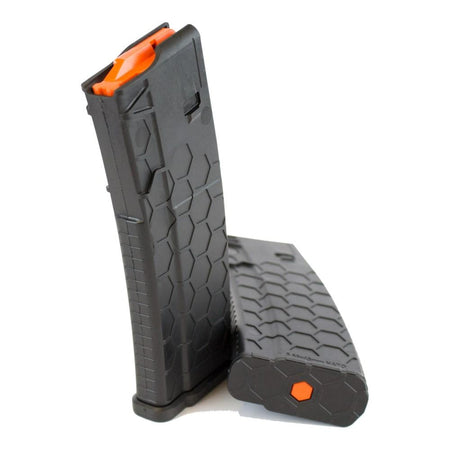 Sentry Hexmag Series 2 AR-15/M4/M16 .223/5.56x45mm Black Rifle Magazine Orange Follower 10/rd