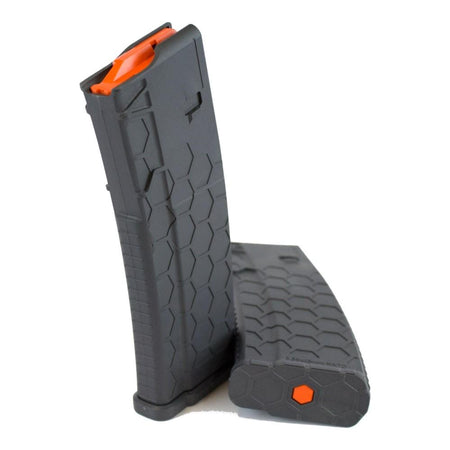 Sentry Hexmag Series 2 AR-15/M4/M16 .223/5.56x45mm Grey Rifle Magazine 30/rd Orange Follower