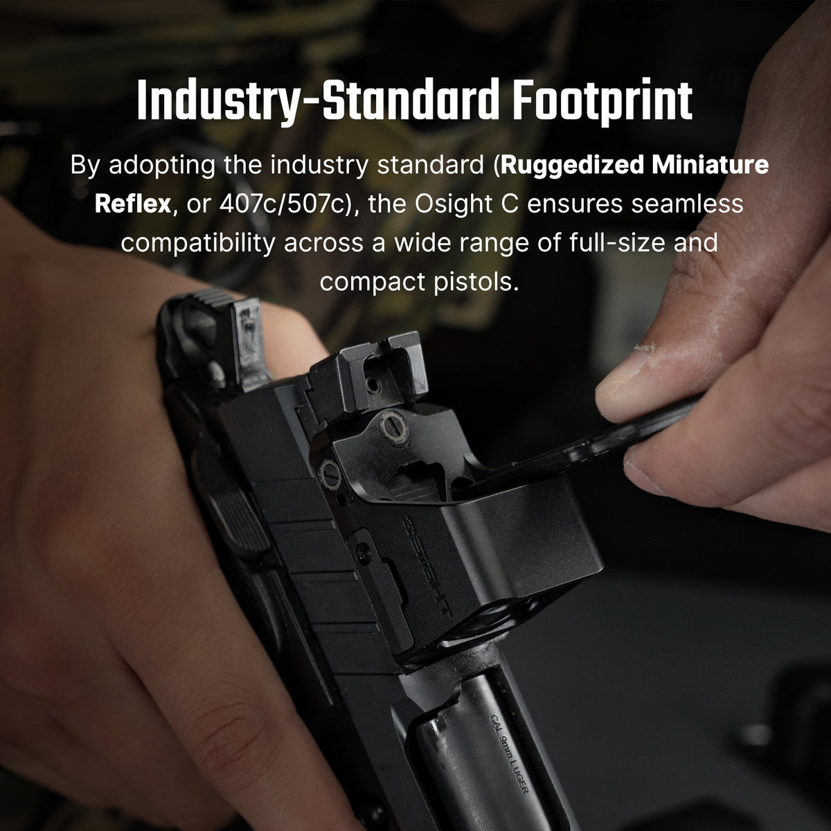 Osight C 3 MOA Dot 32 MOA Circle Multi-Reticle Red Dot Sight Compact