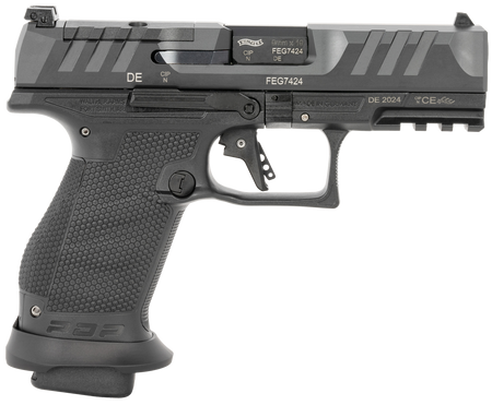 Walther Arms 2884976 PDP Pro-E 9mm 18rd 4" Black Steel Slide 18 RDS MAGS