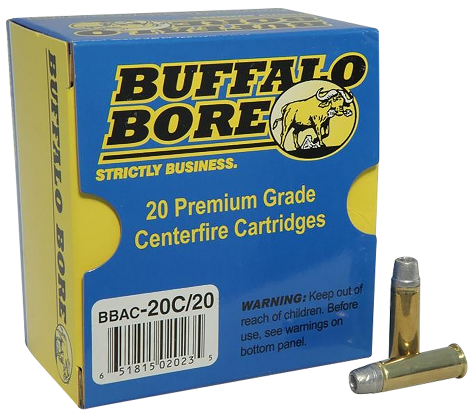 Buffalo Bore Ammunition 20C20 Standard Pressure Strictly Business 38 Special 158 gr Lead Semi-Wad Cutter Hollow Point 20 Per Box/ 12 Cs