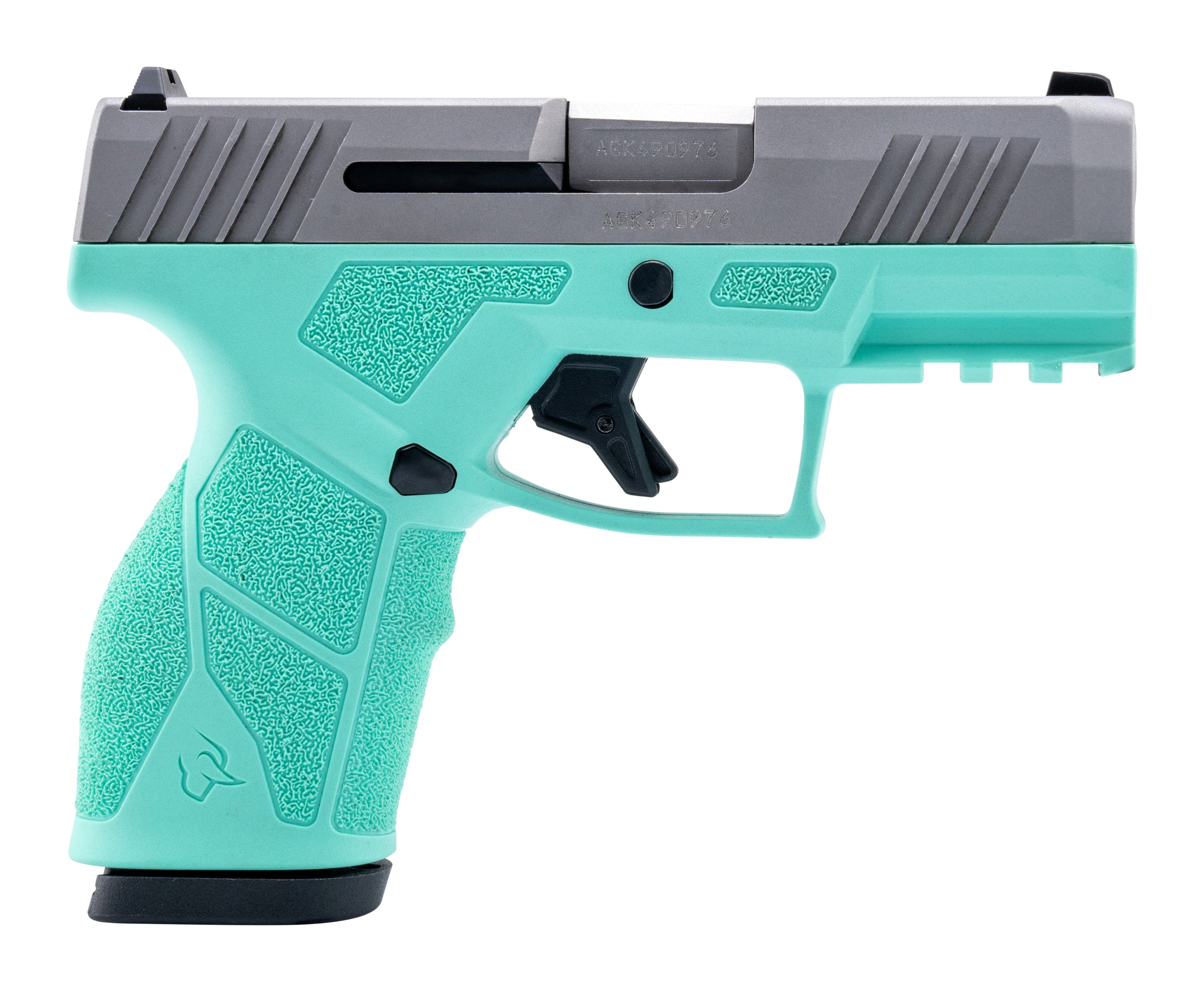 Taurus 1-GX2939C GX2 9mm Luger 13+1 3.37" Matte Stainless Steel Barrel, Matte Serrated Stainless Steel Slide, Cyan Polymer Frame w/Picatinny Rail, Polymer Grip