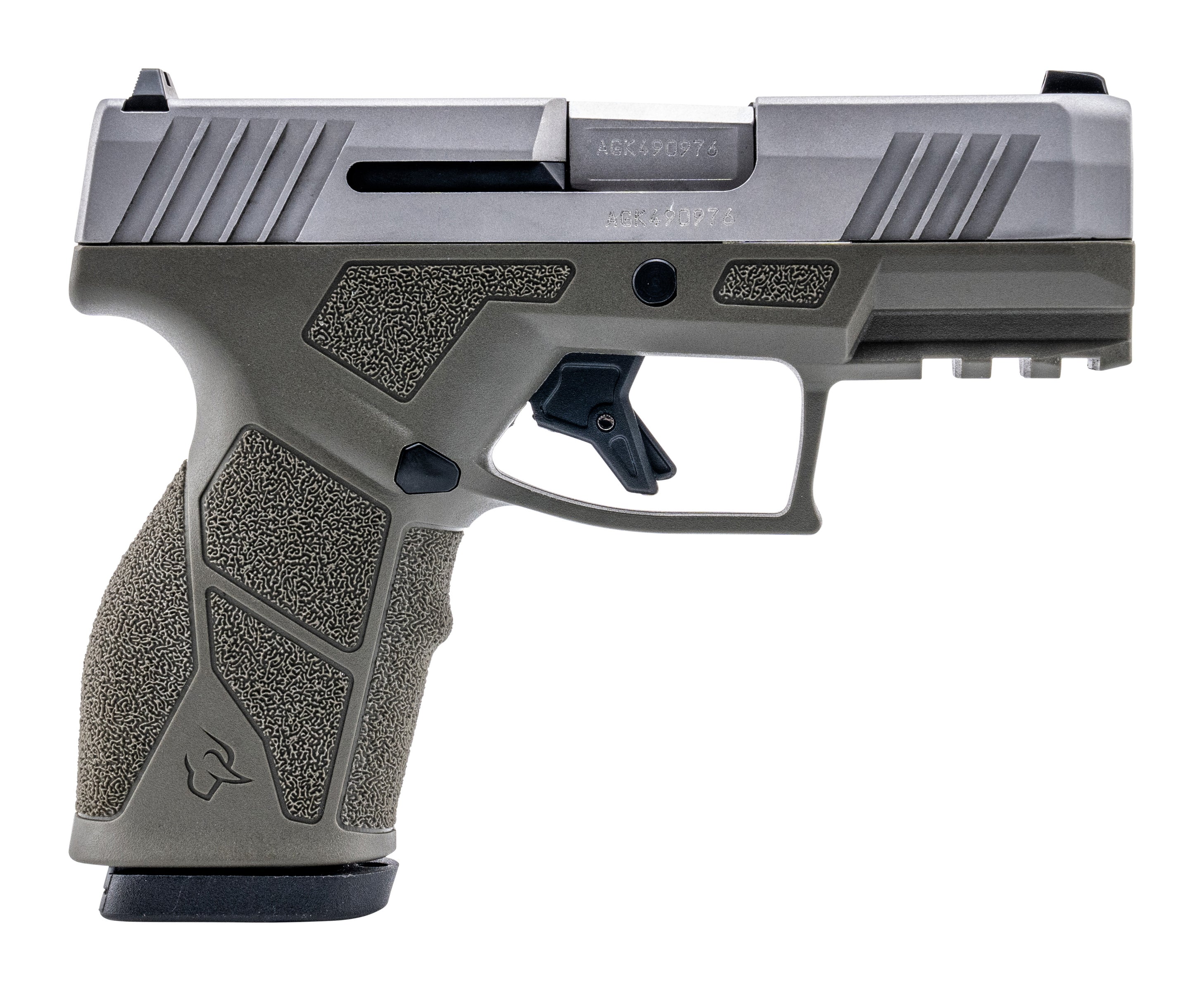 Taurus 1-GX2939O-10 GX2 9mm Luger 10+1 3.37" Matte Stainless Steel Barrel, Matte Serrated Stainless Steel Slide, OD Green Polymer Frame w/Picatinny Rail, Polymer Grip