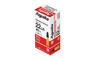 Aguila 1B220332 Standard Velocity Soft Point SP 40 Grain .22 Long Rifle