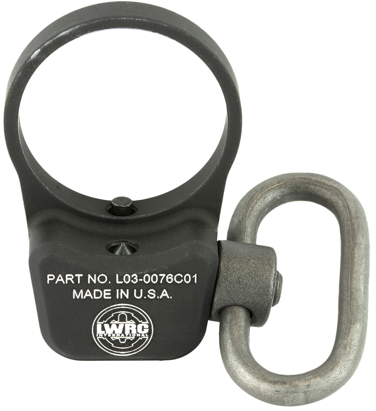 LWRC 2000072A01 Ambidextrous Quick Detach Sling Mount Metal Black
