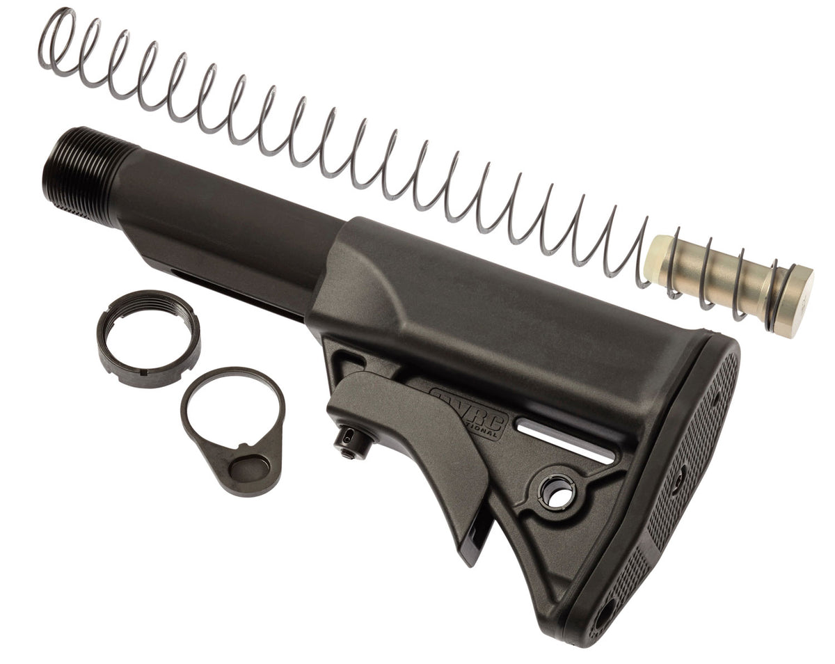 LWRC 2000092A01 Ultra Compact Stock Kit Black Synthetic for AR-15/M16