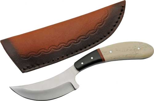 SZCO Rite Edge 3.75" Bone Handle Bird Wing Skinner Knife with Sheath