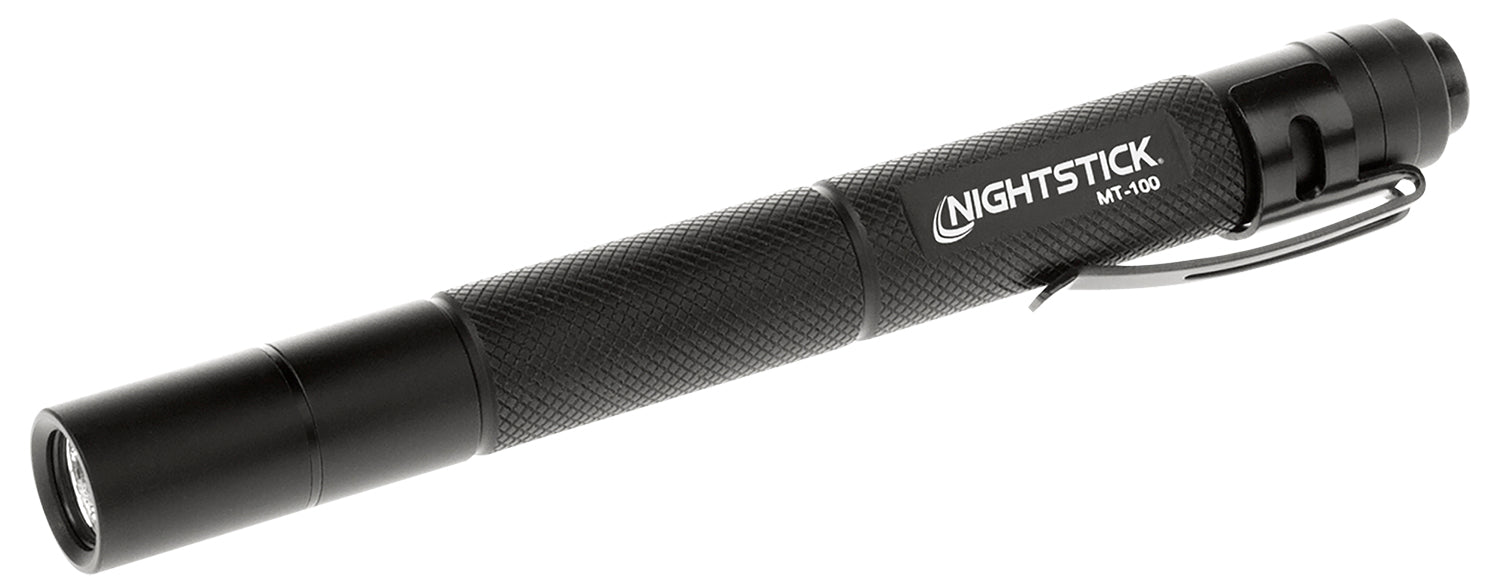Nightstick MT100 Mini-TAC Tactical Flashlight Black Anodized 130 Lumens White LED