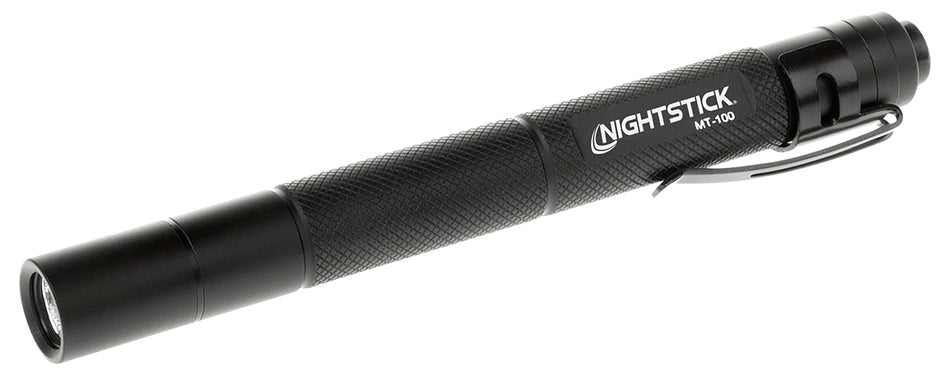 Nightstick MT100 Mini-TAC Tactical Flashlight Black Anodized 130 Lumens White LED