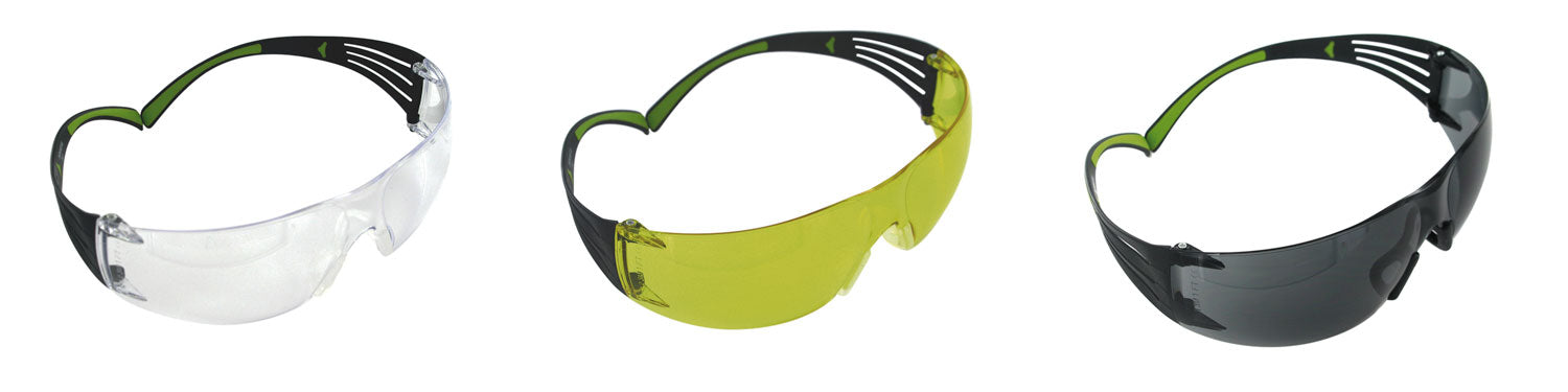 Peltor Sport SecureFit 400 Adult Shooting Glasses 3-Pack Clear/Amber/Gray Lens