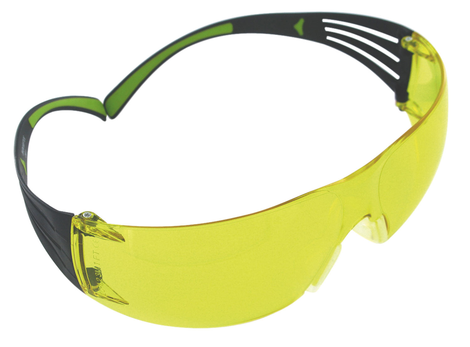 Peltor Sport SecureFit 400 Adult Wraparound Amber Lens Shooting Glasses Black Frame