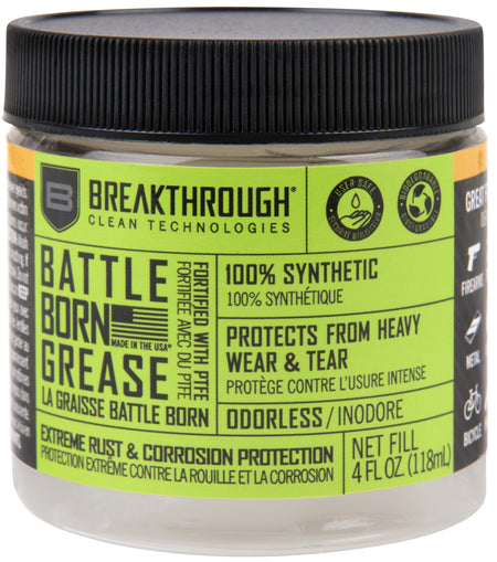Breakthrough Clean BTG4OZ Battle Born Grease 4 oz Jar Synthetic Lubricant