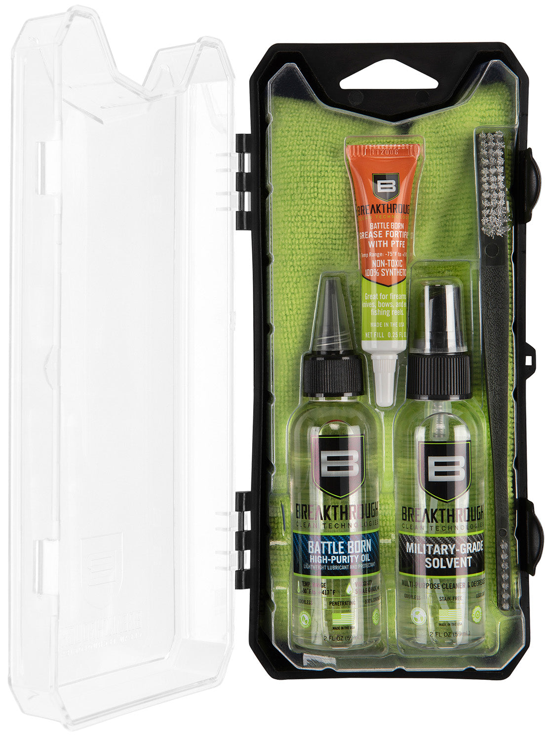 Breakthrough Clean BT101 Basic Multi-Caliber Gun Cleaning Kit Green