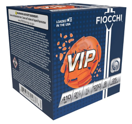 Fiocchi Exacta Target VIP .410 Bore 2.5 in / 2.5 in #8 1/2 oz