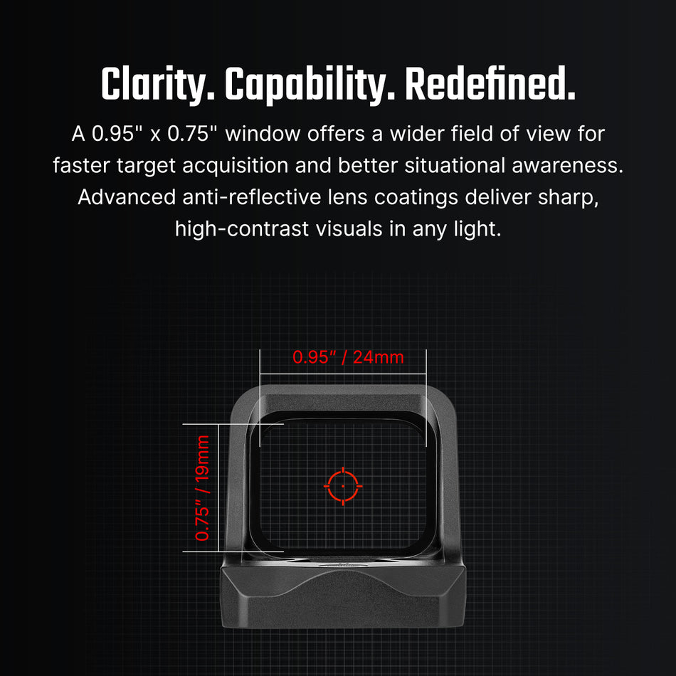 Osight C 3 MOA Dot 32 MOA Circle Multi-Reticle Red Dot Sight Compact