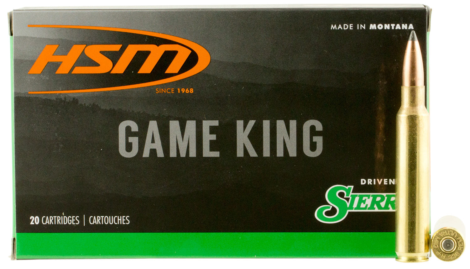 HSM Sierra Game King .338 RUM 215 gr JSP ammo