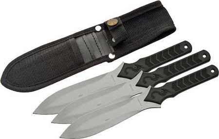 SZCO Rite Edge 10" Dragon Throwing Knife 3-Piece Set with Sheath