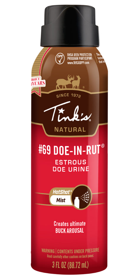 Tinks W5310 #69 Hot Shot Doe In Estrus Deer Scent 3 oz Aerosol
