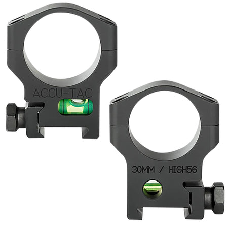 Accu-Tac HSR300 30mm Scope Rings Flat Black Precision CNC Machined
