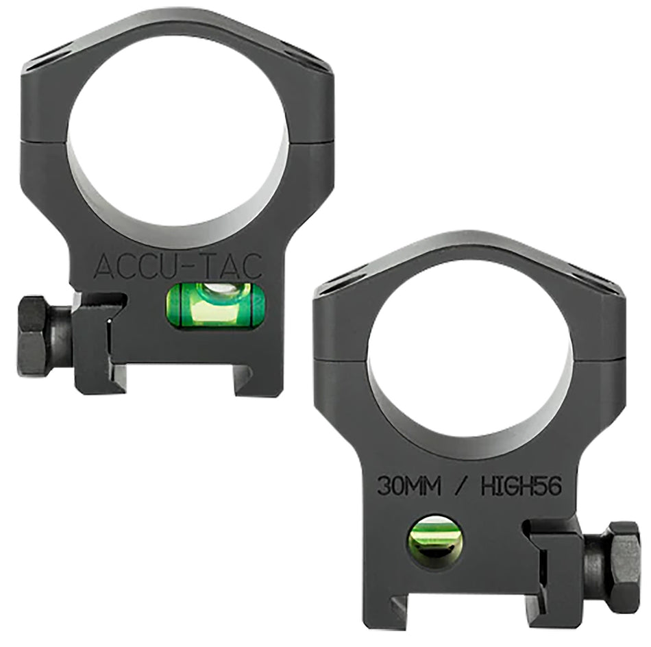 Accu-Tac HSR300 30mm Scope Rings Flat Black Precision CNC Machined