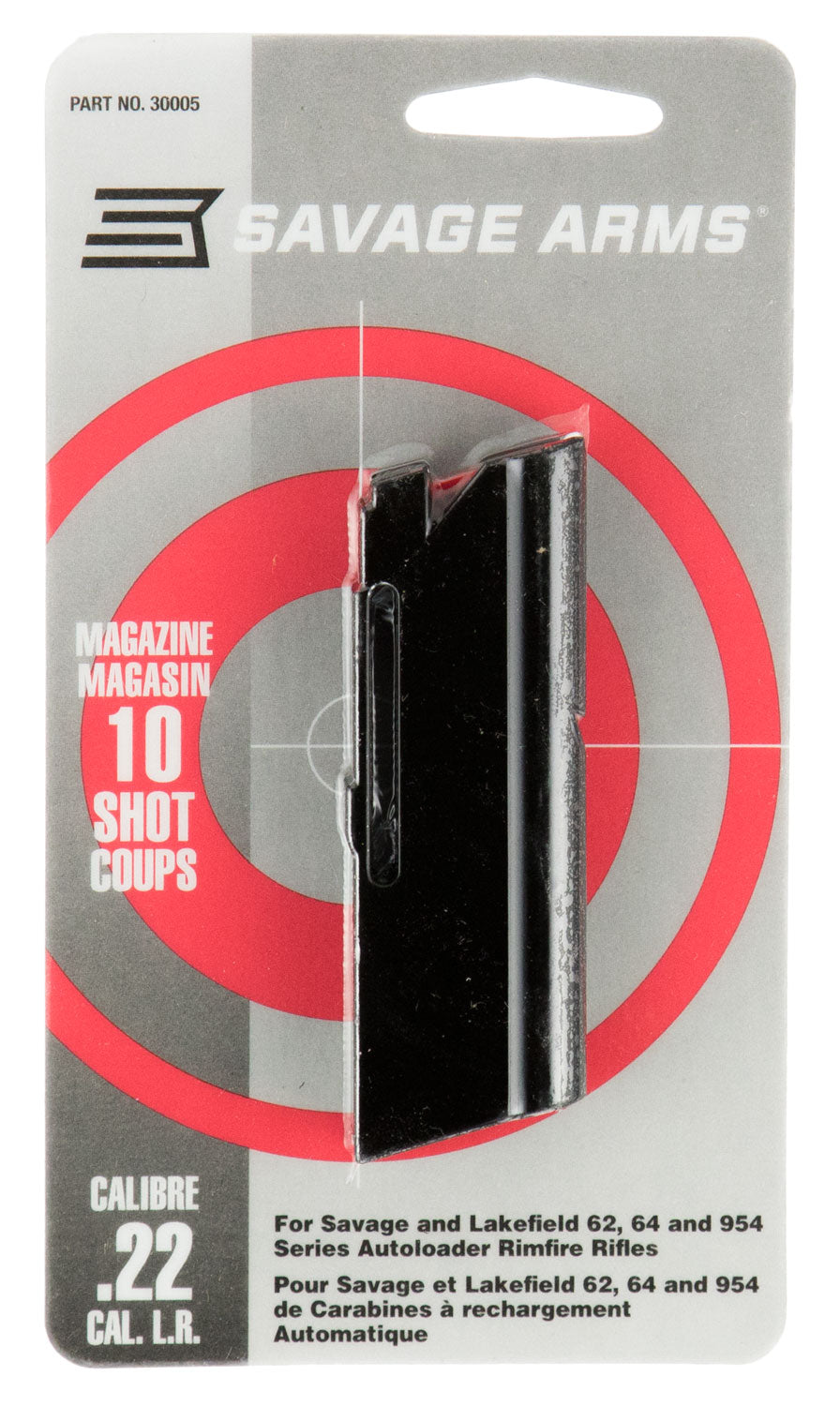 Savage Arms 30005 Savage 64 Series 10-Round .22 LR Blued Steel Magazine