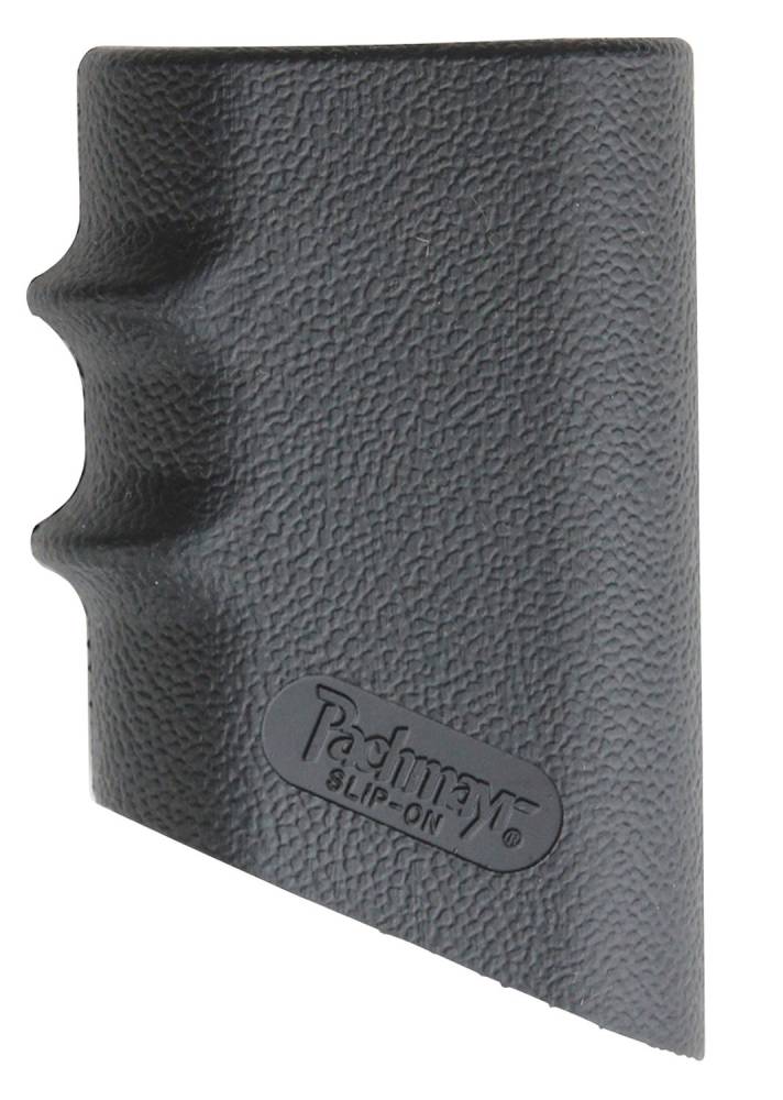Pachmayr 05106 Slip-On Grip Size 2 with Finger Grooves Large Pistol Black Rubber