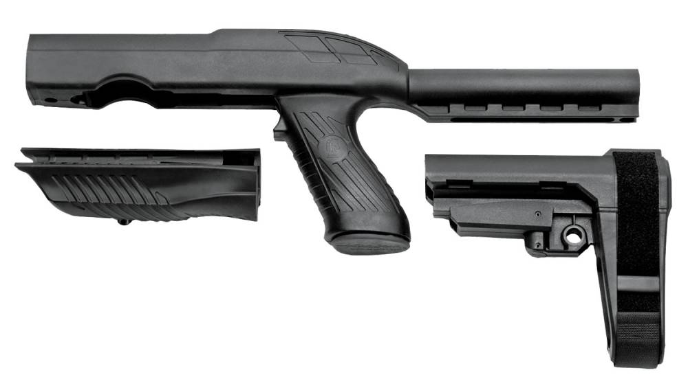 SB Tactical 1022A301SB Specialty Brace Kit for Ruger 10/22 Charger TD - Elasto-Polymer Black