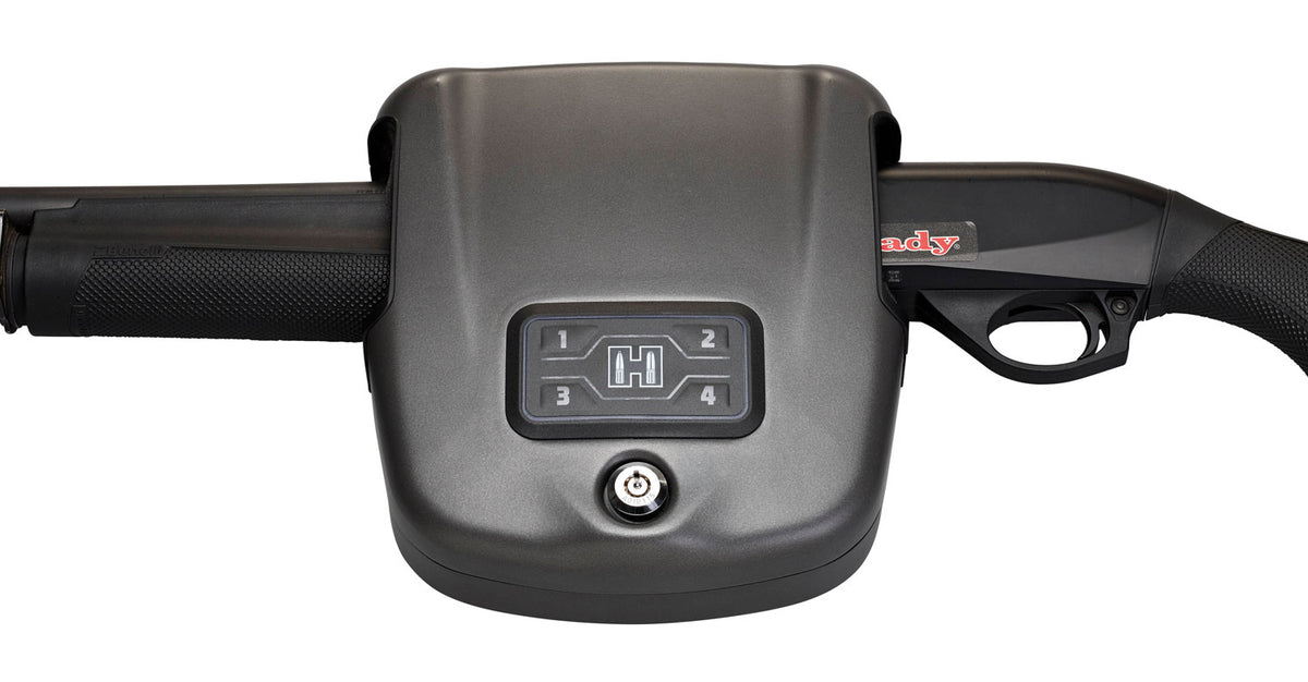 Hornady 98180 Rapid Safe Shotgun Wall Lock RFID Keypad Key Entry Black Steel