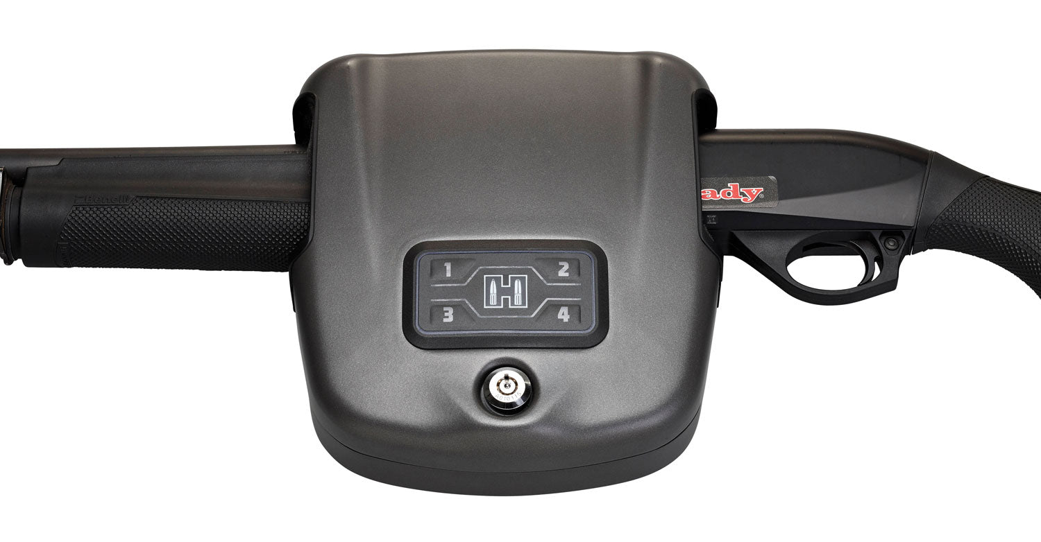 Hornady 98180 Rapid Safe Shotgun Wall Lock RFID Keypad Key Entry Black Steel