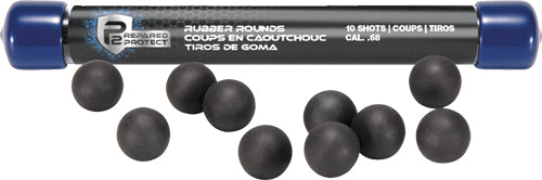 Umarex T4E P2P .68 Cal Rubber Ball Black 10-Pack