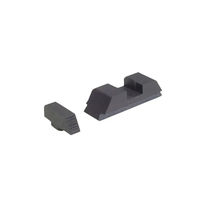 AmeriGlo Black Serrated Adjustable Target Sight Set for Glock Pistols