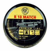 RWS R10 Match .177 Pellets 8.2 Grain 500-Pack