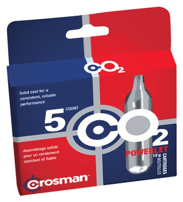Crosman CO2 Powerlets 12g Cartridges Case of 12 Boxes 5 Count Each