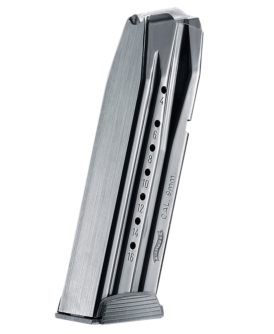 Walther Arms 2814245 Creed/PPX 16-Round 9mm Luger Magazine Black Steel