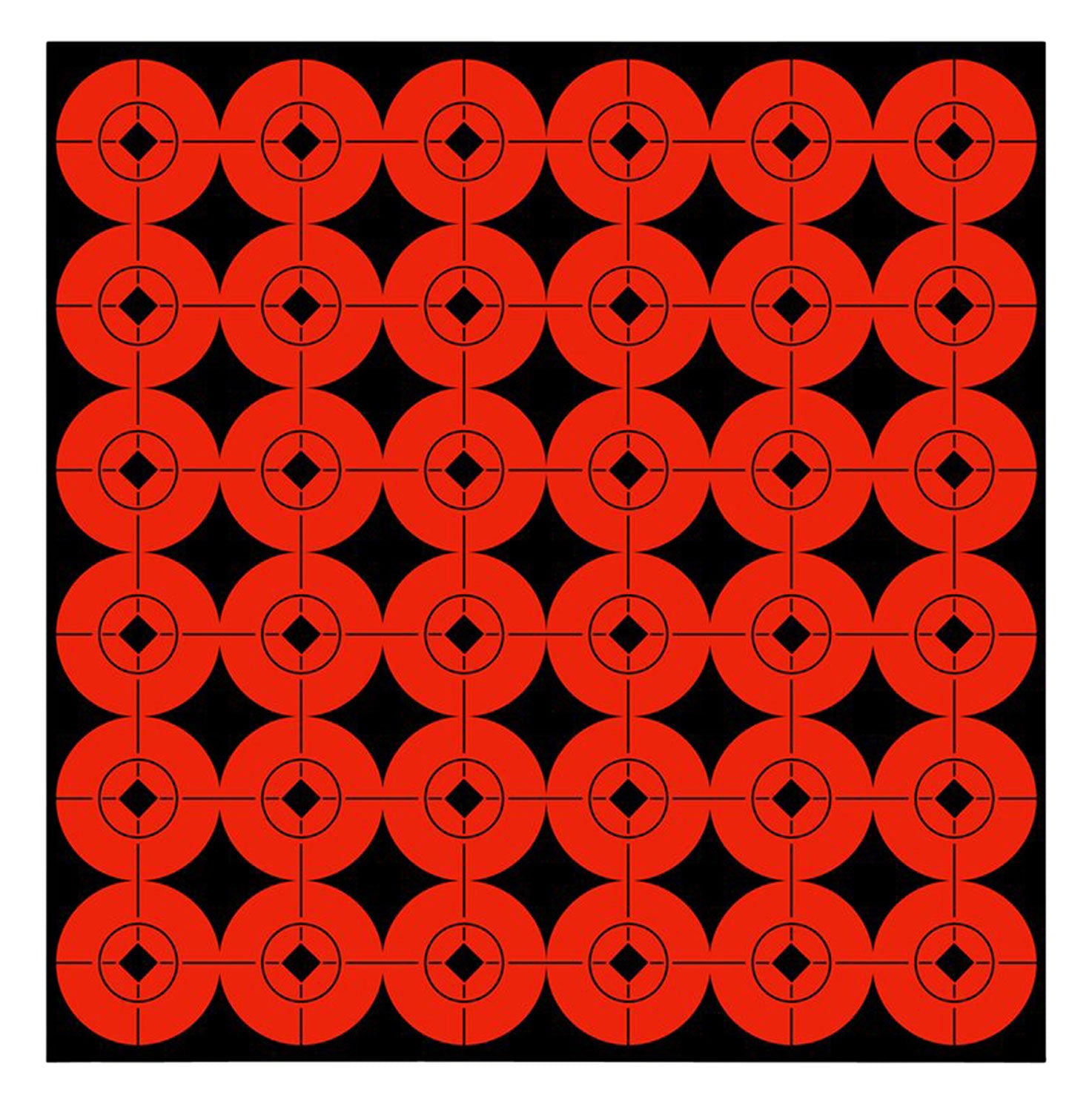 Birchwood Casey Target Spots 1" Self-Adhesive Bullseye Black/Orange 360 Pack
