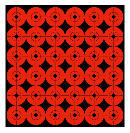 Birchwood Casey Target Spots 1" Self-Adhesive Bullseye Black/Orange 360 Pack